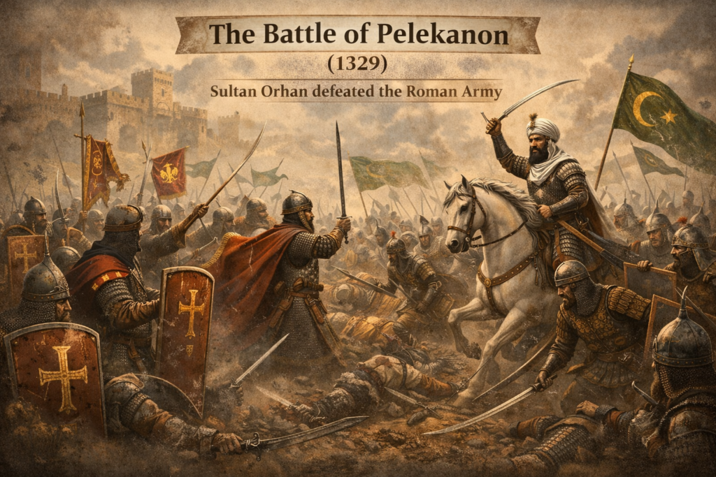 The Battle of Pelekanon (1329), where Sultan Orhan defeated the Roman Army