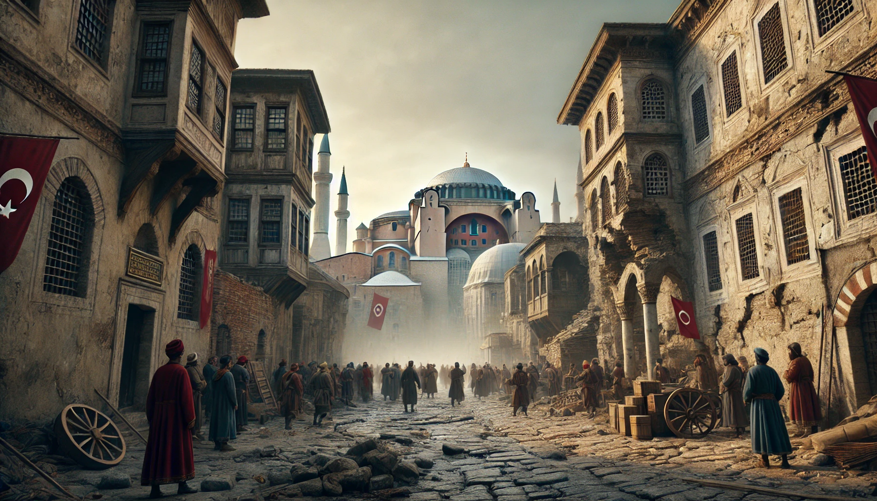 Walking through Constantinople in 1453