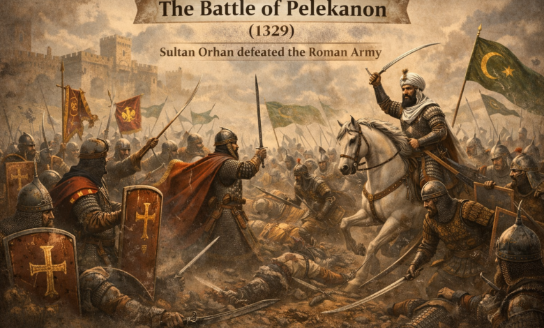The Battle of Pelekanon (1329), where Sultan Orhan defeated the Roman Army